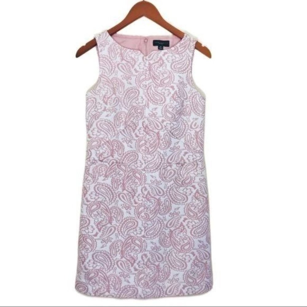 VICTORIA BECKHAM for Target Blush Paisley Floral Jacquard Shift Dress Si…